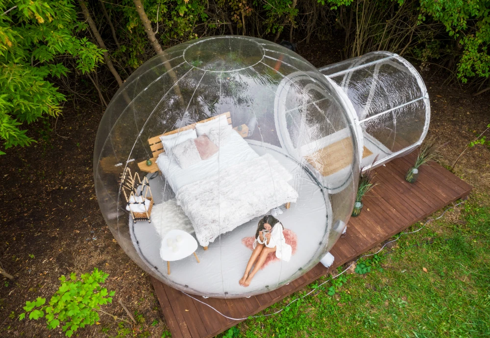 plastic bubble tent